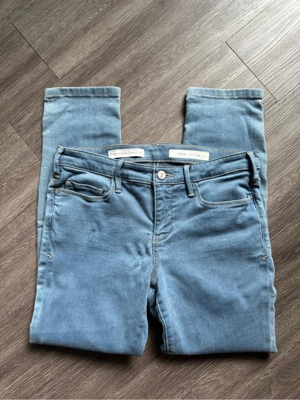 Pilcro and the Letterpress Anthropologie Serif Slim Jeans - 28